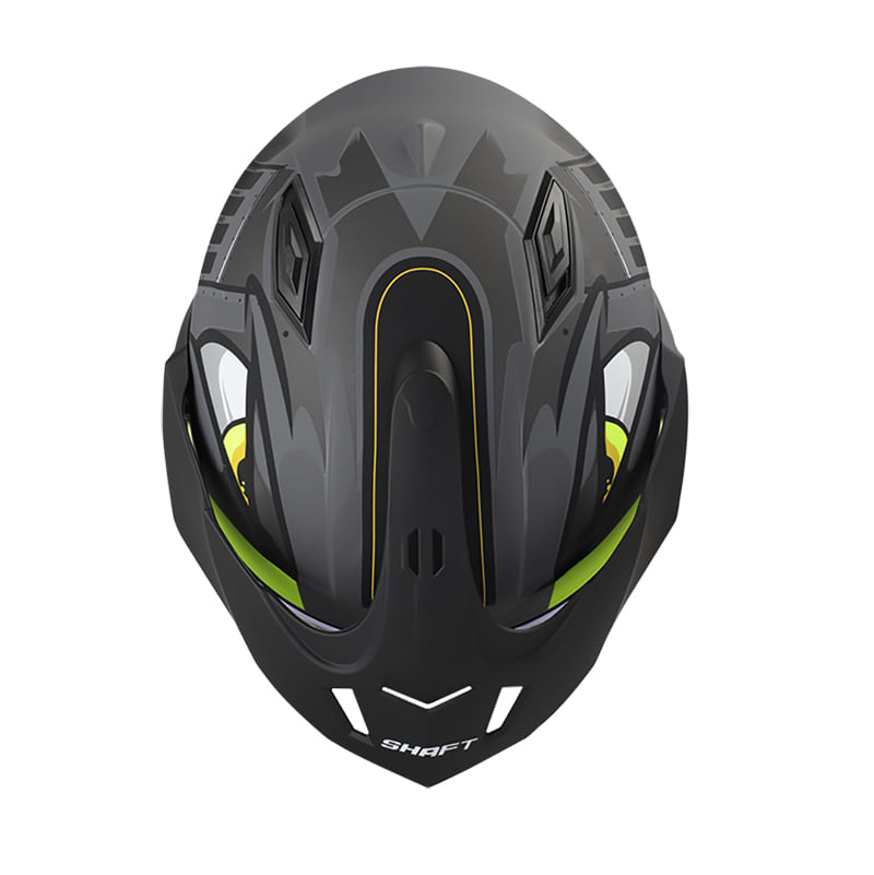 CASCO SHAFT SH-227 TRIAL COMANDER MATE GRIS AMARILLO NEON