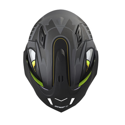 CASCO SHAFT SH-227 TRIAL COMANDER MATE GRIS AMARILLO NEON