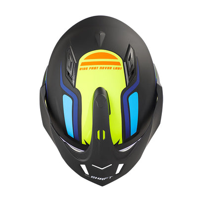 CASCO SHAFT SH-227 ROCK MATE NEGRO AMARILLO NEON