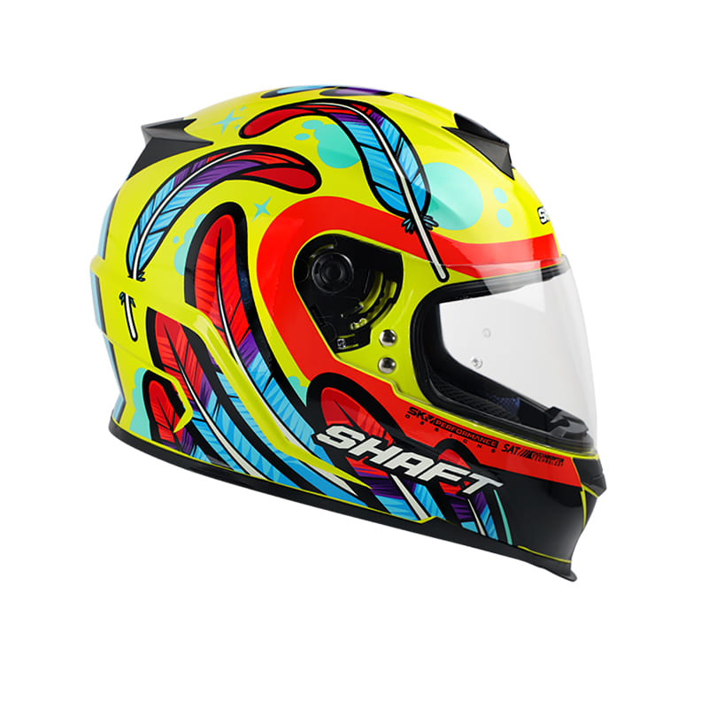 CASCO SHAFT SH-502 OWL AMARILLO NEON NARANJA NEON