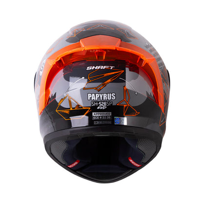 CASCO SHAFT SH-526SP EVO PAPYRUS GRIS NARANJA NEON IRIDIUM