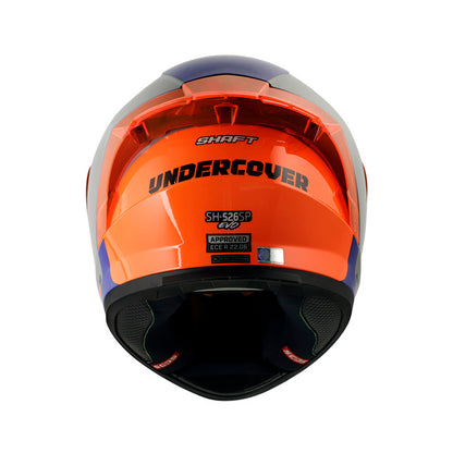 CASCO SHAFT SH-526SP UNDERCOVER GRIS AZUL VISOR IRIDIUM