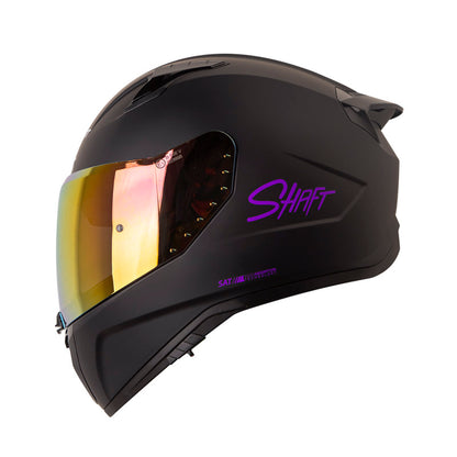 CASCO SHAFT SH-532DV SOLID MATE NEGRO MORADO VISOR IRIDIUM