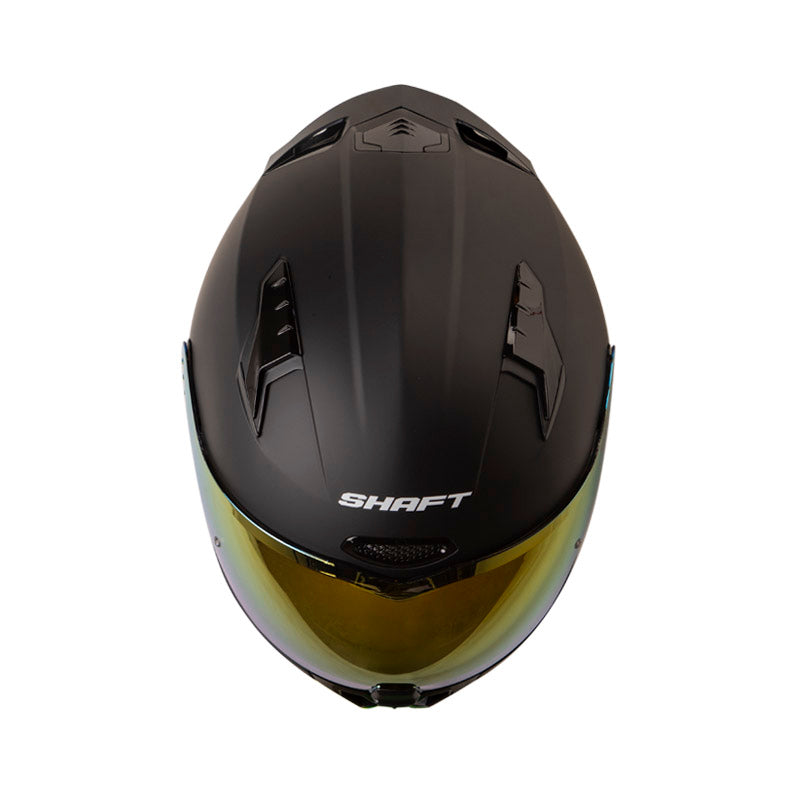 CASCO SHAFT SH-532DV SOLID MATE NEGRO MORADO VISOR IRIDIUM