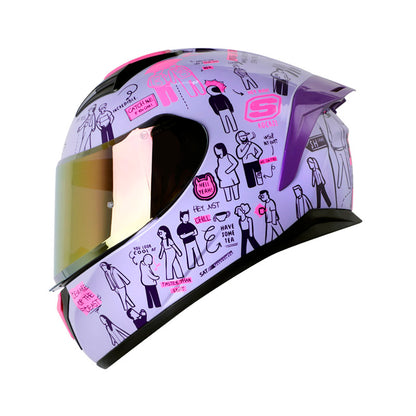 CASCO SHAFT SH-582SP EVO PEOPLE WALKING MORADO CLARO FUCSIA