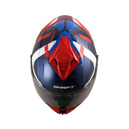 CASCO SHAFT SH-598GTR EMAN AZUL METALIZADO BLANCO IRIDIUM