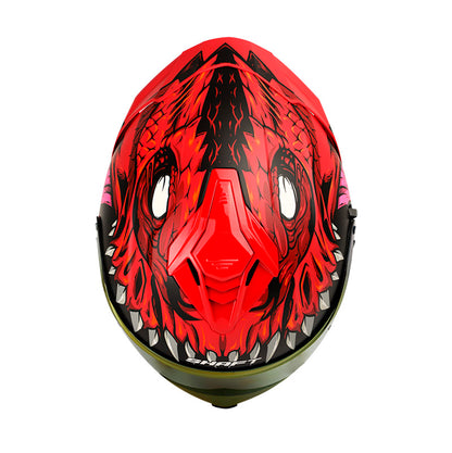 CASCO SHAFT SH-598GTR FEARX ROJO VISOR IRIDIUM
