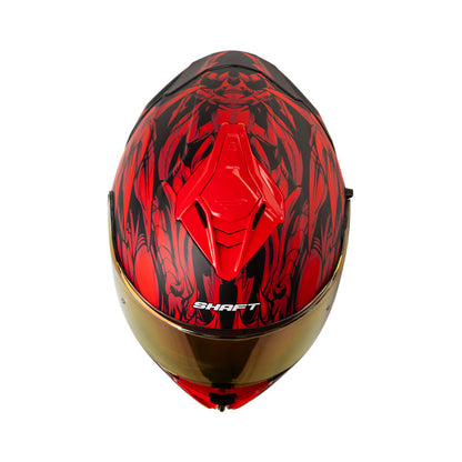 CASCO SHAFT SH-598GTR LEVIATAN MATE NEGRO ROJO IRIDIUM