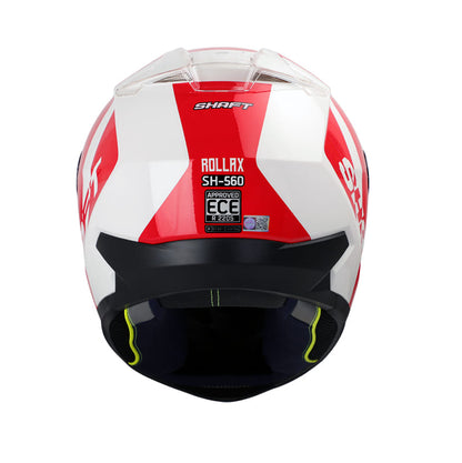CASCO SHAFT SH-560 ROLLAX BLANCO ROJO
