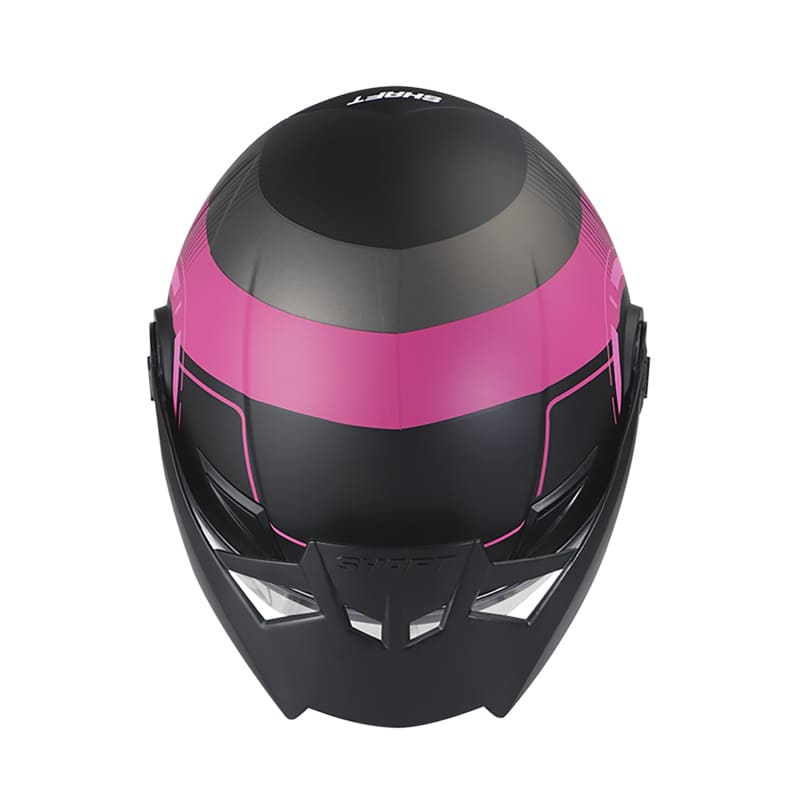 CASCO SHAFT SH-211 ZORAK MATE NEGRO FUCSIA NEON