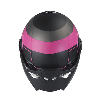 CASCO SHAFT SH-211 ZORAK MATE NEGRO FUCSIA NEON
