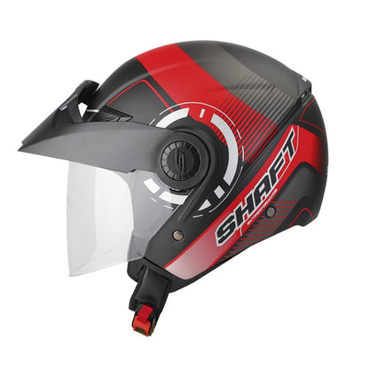 CASCO SHAFT SH-211 ZORAK MATE NEGRO ROJO