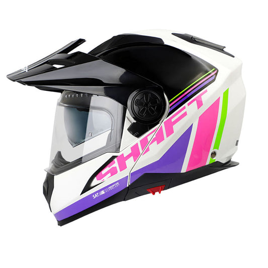 CASCO SHAFT SH-3700DV MOTORSPORTS BLANCO MORADO NEON