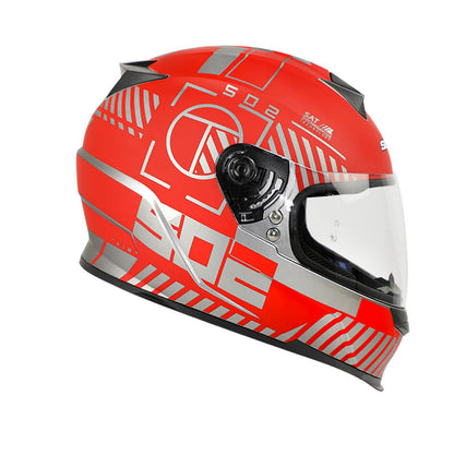 CASCO SHAFT SH-502 CROSSLINE MATE NEGRO ROJO
