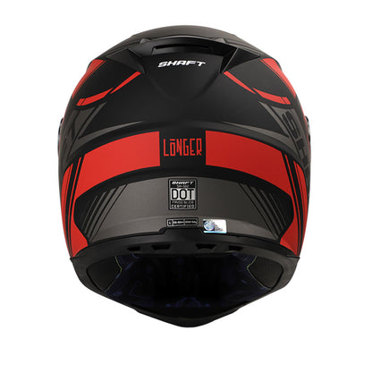 CASCO SHAFT SH-502 LONGER MATE NEGRO ROJO