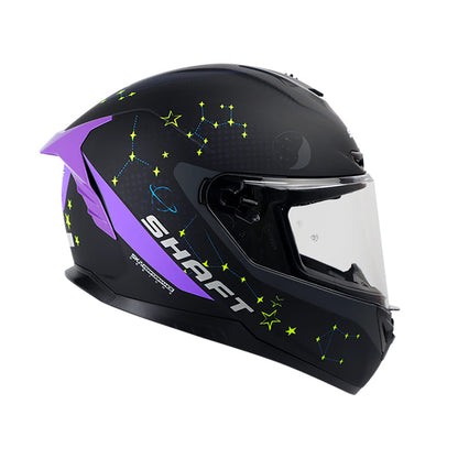 CASCO SHAFT SH-542GT STARS MATE NEGRO MORADO NEON