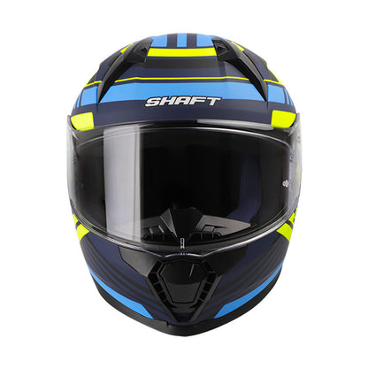 CASCO SHAFT SH-560 BRIGHT MATE AZUL NAVY AMARILLO NEON