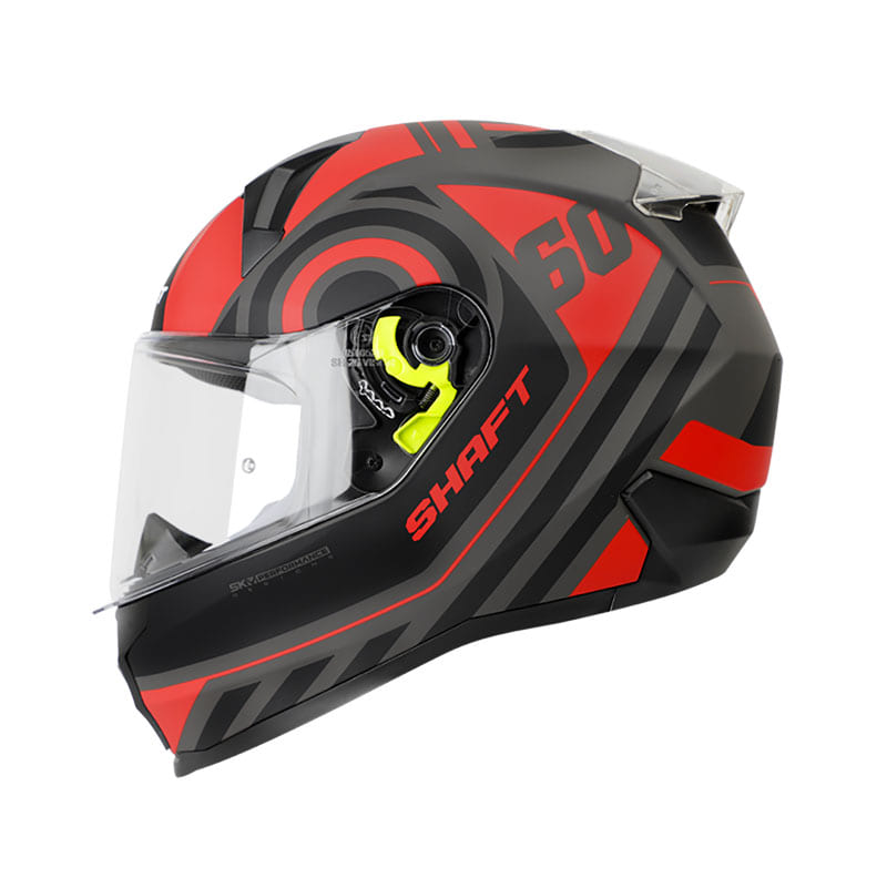 CASCO SHAFT SH-560 DUELO MATE NEGRO ROJO