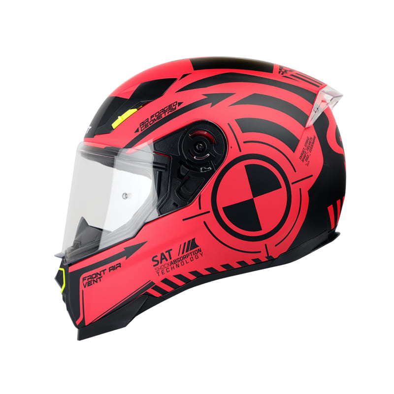 CASCO SHAFT SH-562 DUMMY MATE ROJO NEGRO