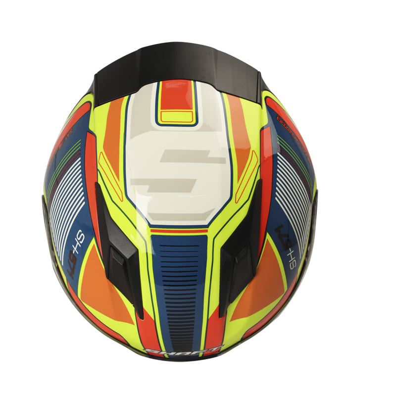 CASCO SHAFT SH-571 MERCYGU AMARILLO NEON AZUL NAVY