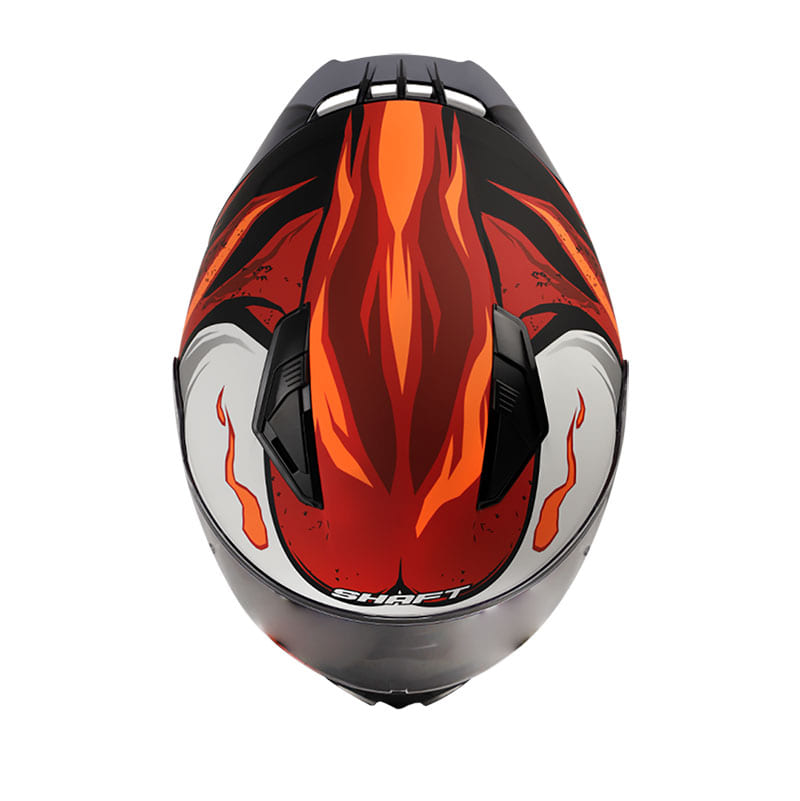 CASCO SHAFT SH-582SP FLAMER MATE NEGRO ROJO