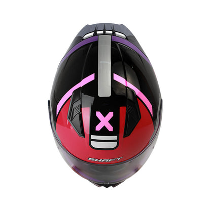 CASCO SHAFT SH-582SP KAOS NEGRO FUCSIA NEON