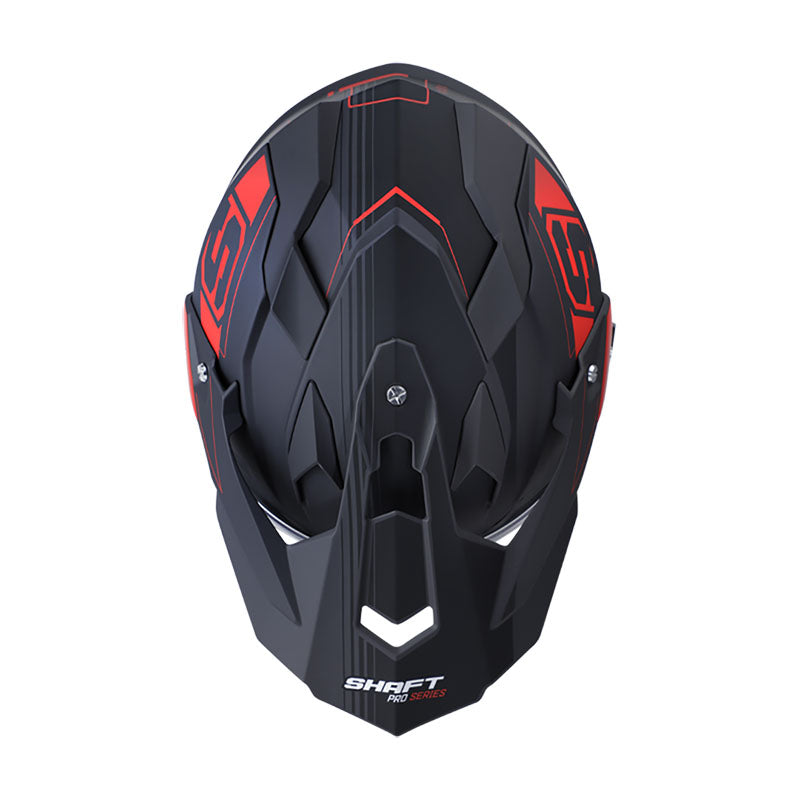 CASCO SHAFT SH-MX370DV PRO ESENCIAL MATE NEGRO ROJO