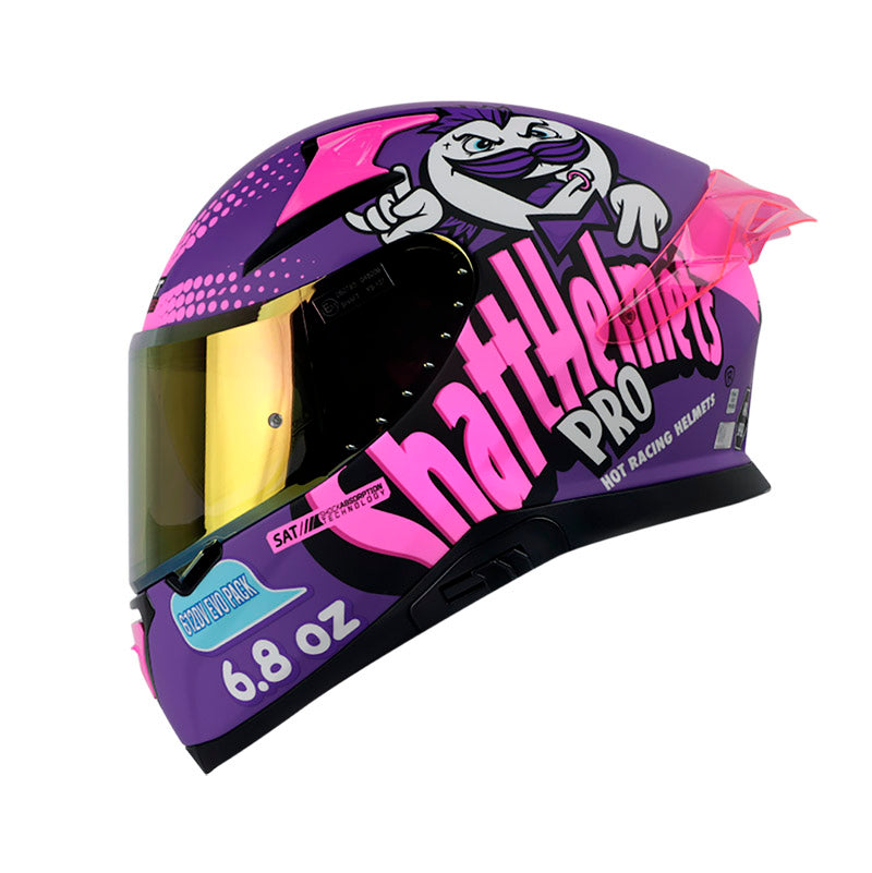 CASCO SHAFT SH-612DV PRO SNACK MATE MORADO NEON FUCSIA NEON