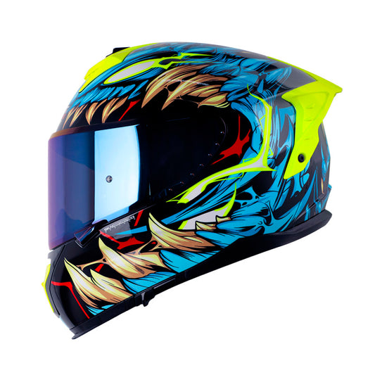 CASCO SHAFT SH-610DV PRO EXO AZUL AMARILLO NEON IRIDIUM