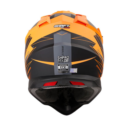 CASCO SHAFT SH-MX08 ZTORM MATE NARANJA NEON GRIS