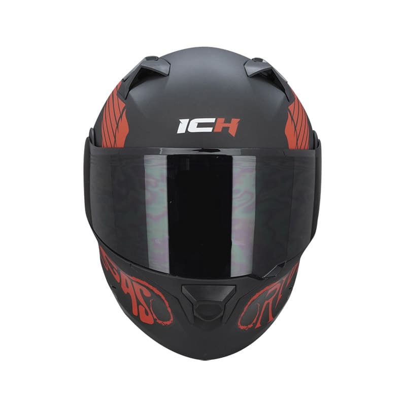 CASCO ICH ICH-3120DV SQUAD MATE NEGRO ROJO VISOR HUMO