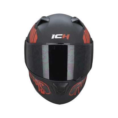 CASCO ICH ICH-3120DV SQUAD MATE NEGRO ROJO VISOR HUMO