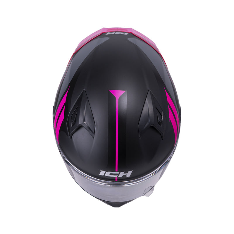 CASCO ICH-503 NEZA MATE NEGRO FUCSIA