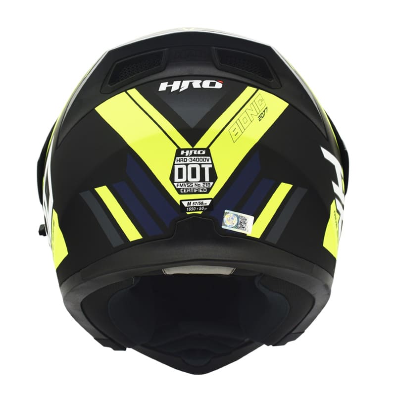 CASCO HRO HRO-3400DV BIONIC MATE NEGRO AMARILLO NEON