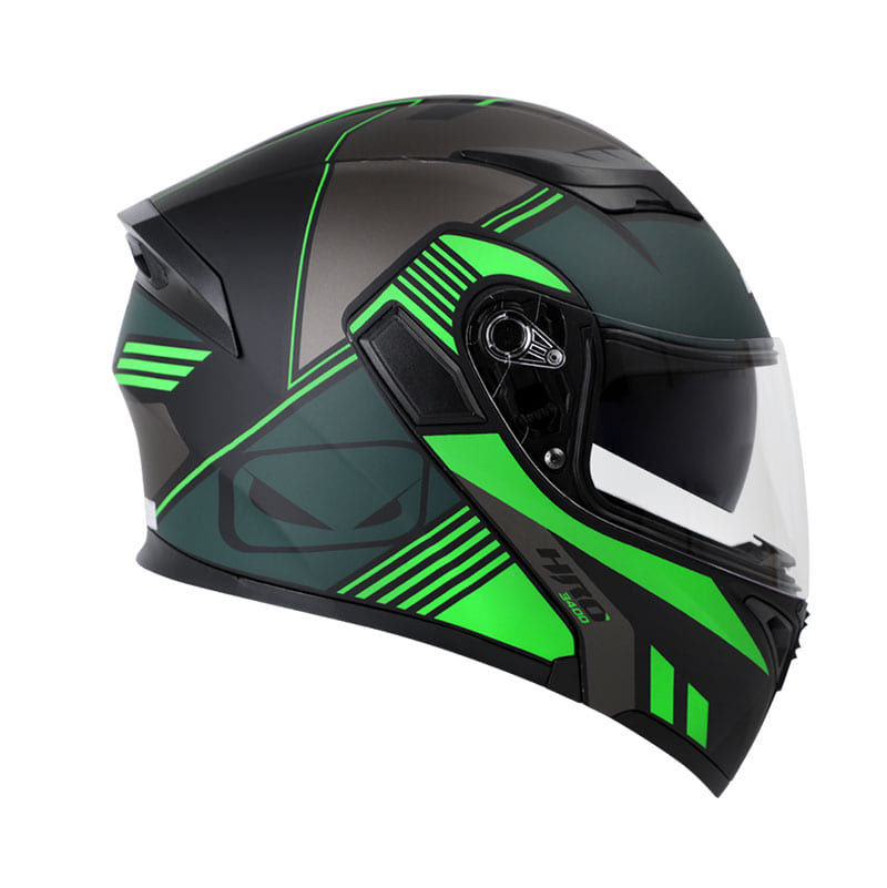 CASCO HRO HRO-3400DV AHEAD MATE NEGRO VERDE NEON
