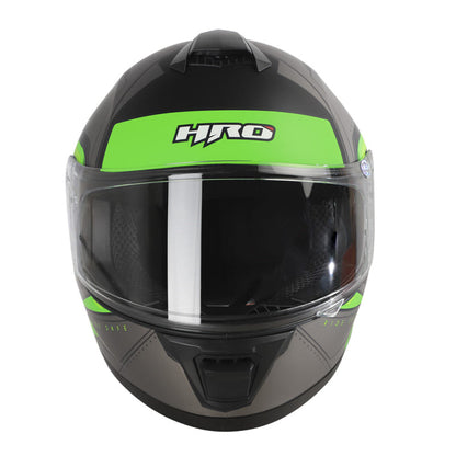 CASCO HRO HRO-516 JEYKO MATE NEGRO VERDE NEON