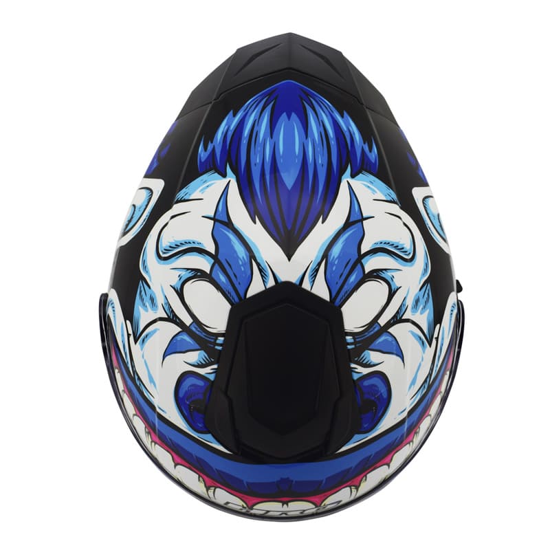 CASCO HRO HRO-518DV THE CLOWN NEGRO AZUL