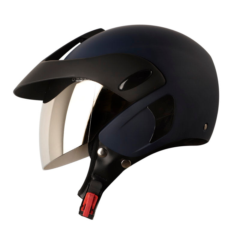 CASCO ICH ICH-205 SOLID AZUL PLATA VISOR IRIDIUM PLATA