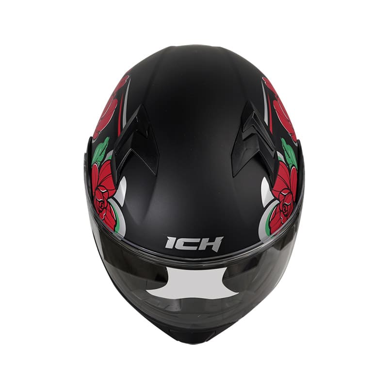 CASCO ICH ICH-3120DV FLOWRISH MATE NEGRO ROJO