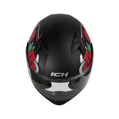 CASCO ICH ICH-3120DV FLOWRISH MATE NEGRO ROJO