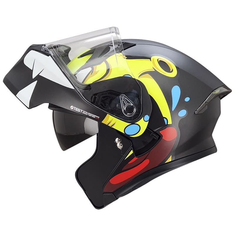 CASCO ICH ICH-3120DV MARTIAN MATE NEGRO AMARILLO NEON