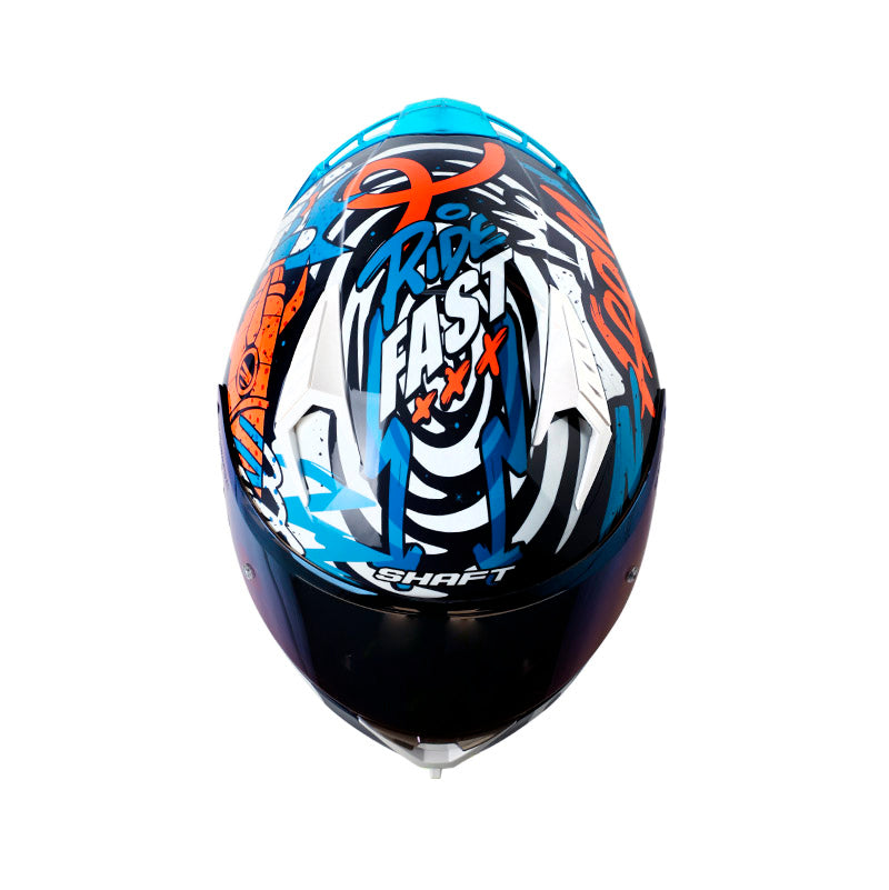 CASCO SHAFT SH-526SP DIMENSION AZUL NAVY NARANJA NEON