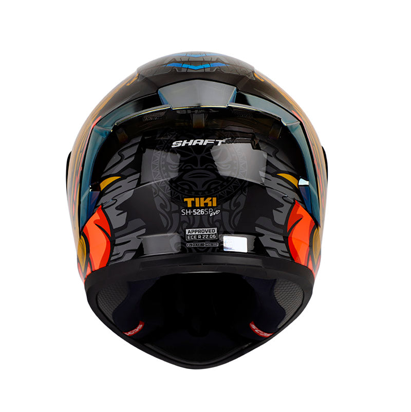 CASCO SHAFT SH-526SP TIKI NEGRO DORADO VISOR IRIDIUM