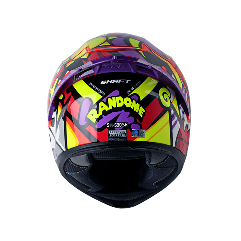 CASCO SHAFT SH-590SR RANDOME NARANJA NEON ROJO IRIDIUM