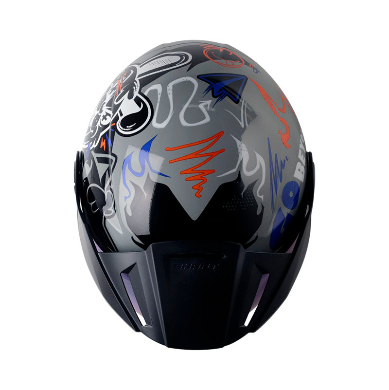 CASCO SHAFT SH-212 ROCK YOU GRIS BLANCO VISOR IRIDIUM