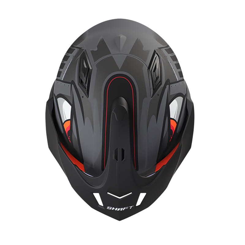 CASCO SHAFT SH-227 TRIAL COMANDER MATE GRIS NARANJA NEON