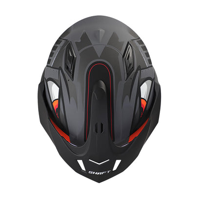 CASCO SHAFT SH-227 TRIAL COMANDER MATE GRIS NARANJA NEON