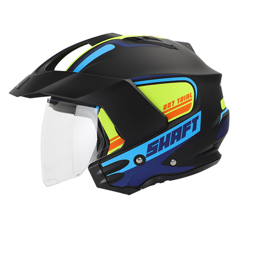 CASCO SHAFT SH-227 ROCK MATE NEGRO AMARILLO NEON