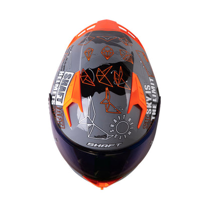 CASCO SHAFT SH-526SP EVO PAPYRUS GRIS NARANJA NEON IRIDIUM