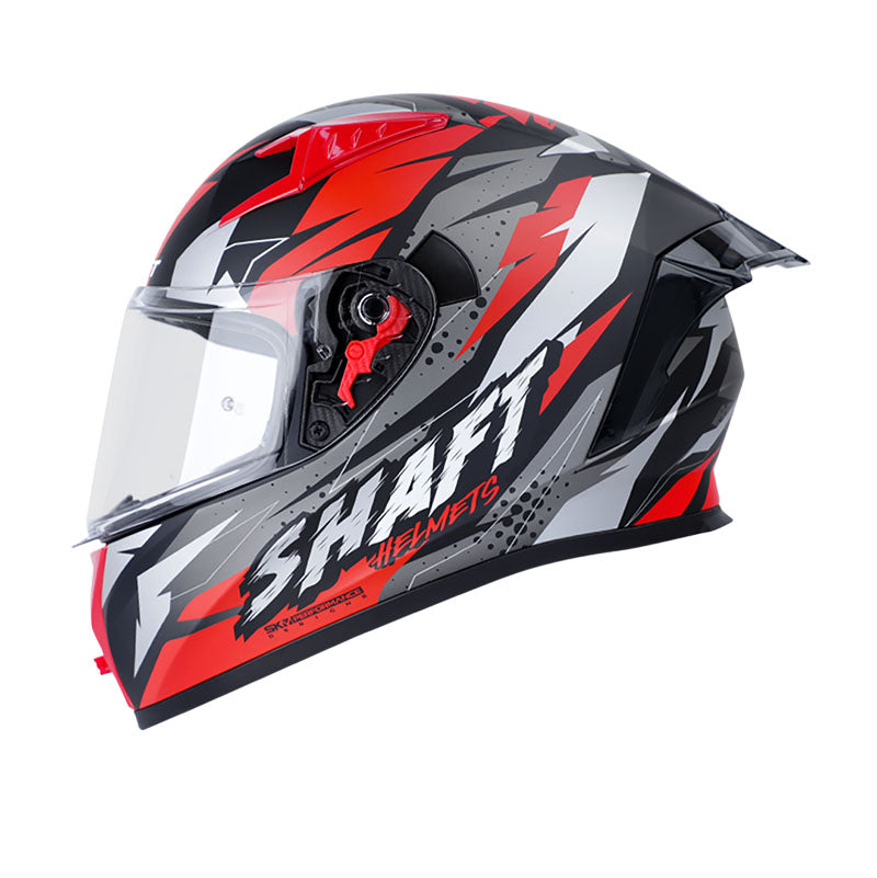 CASCO SHAFT SH-526SP SMASH MATE NEGRO ROJO SMOKE